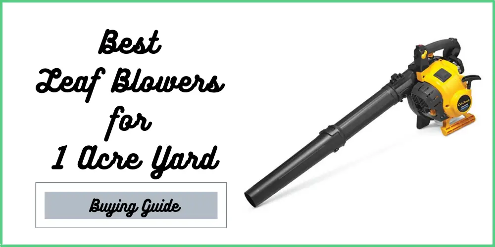 Best Leaf Blowers for 1 Acre Yard