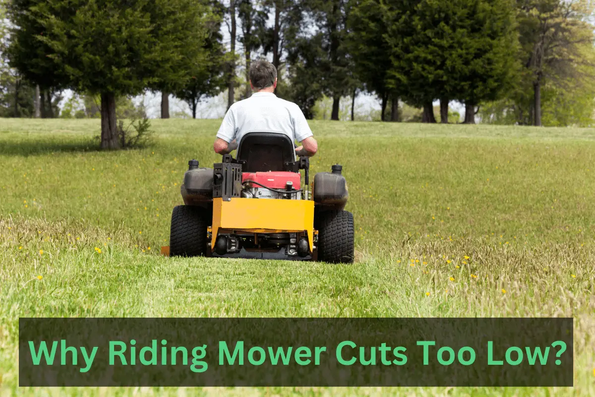 Why Riding Mower Cuts Too Low?